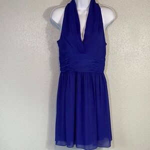 Marc New York Formal Royal Blue Halter Dress